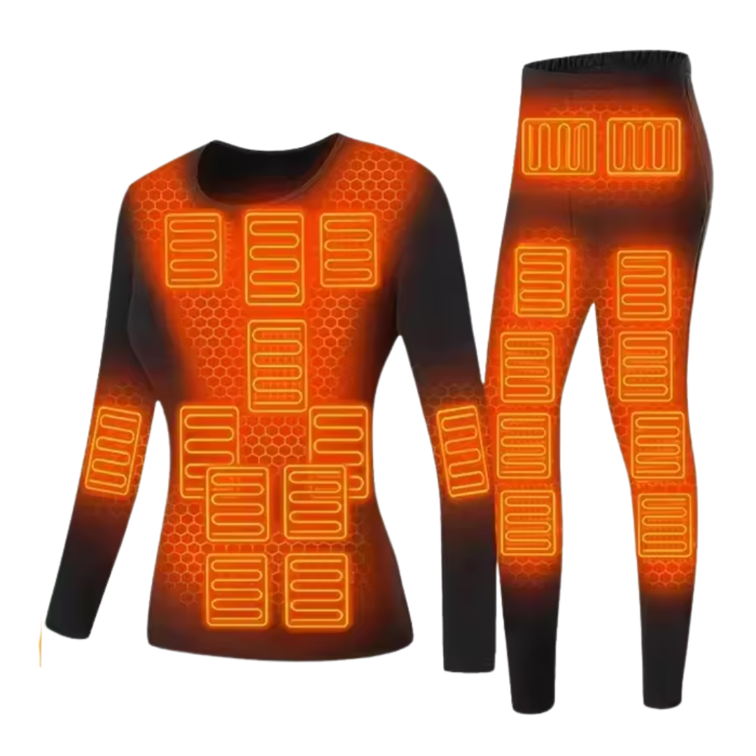 USB Heated Thermal Underwear Set - Insulated Layering Outfit