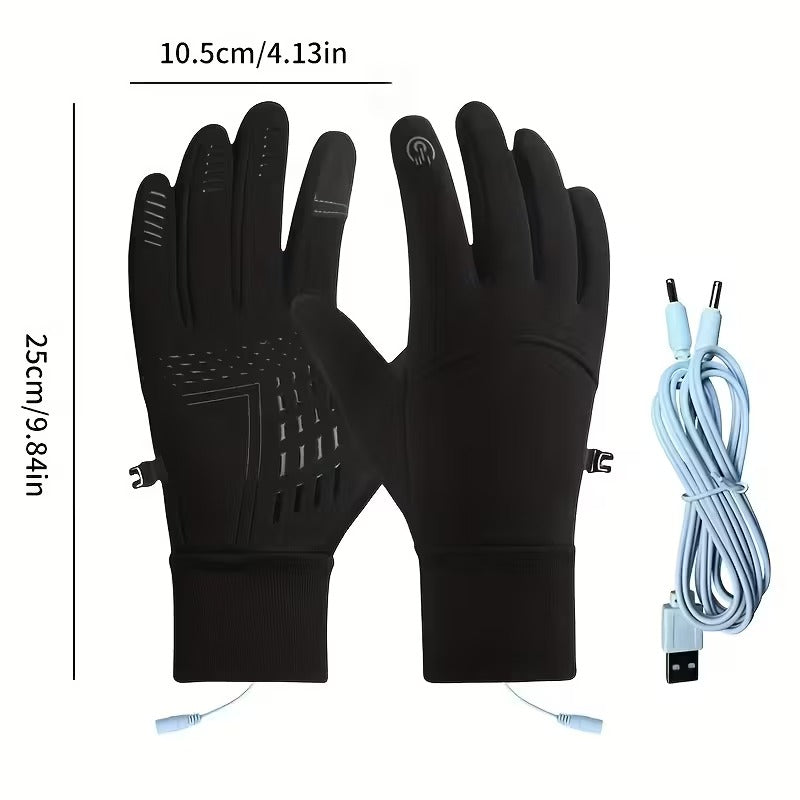 USB-C Powered Heated Gloves - Dual-Sided Heating Design