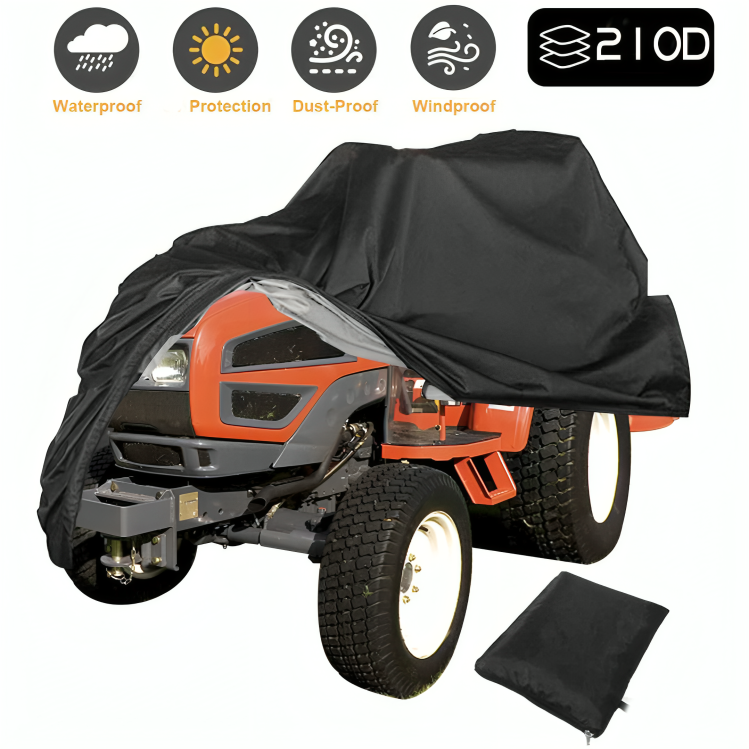 Heavy-Duty Waterproof Lawn Mower Cover for All Weather Protection