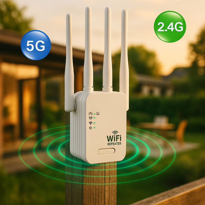 Outdoor Dual-Band WiFi Repeater – Extend Signal for Garden and Office