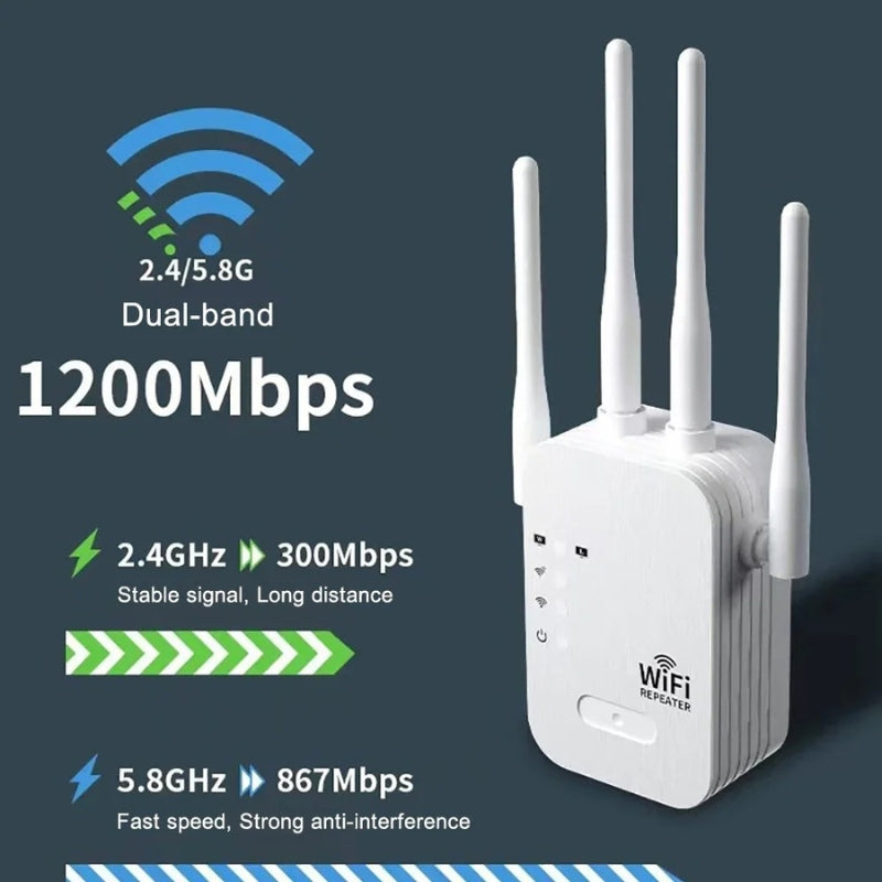 Outdoor Dual-Band WiFi Repeater – Extend Signal for Garden and Office