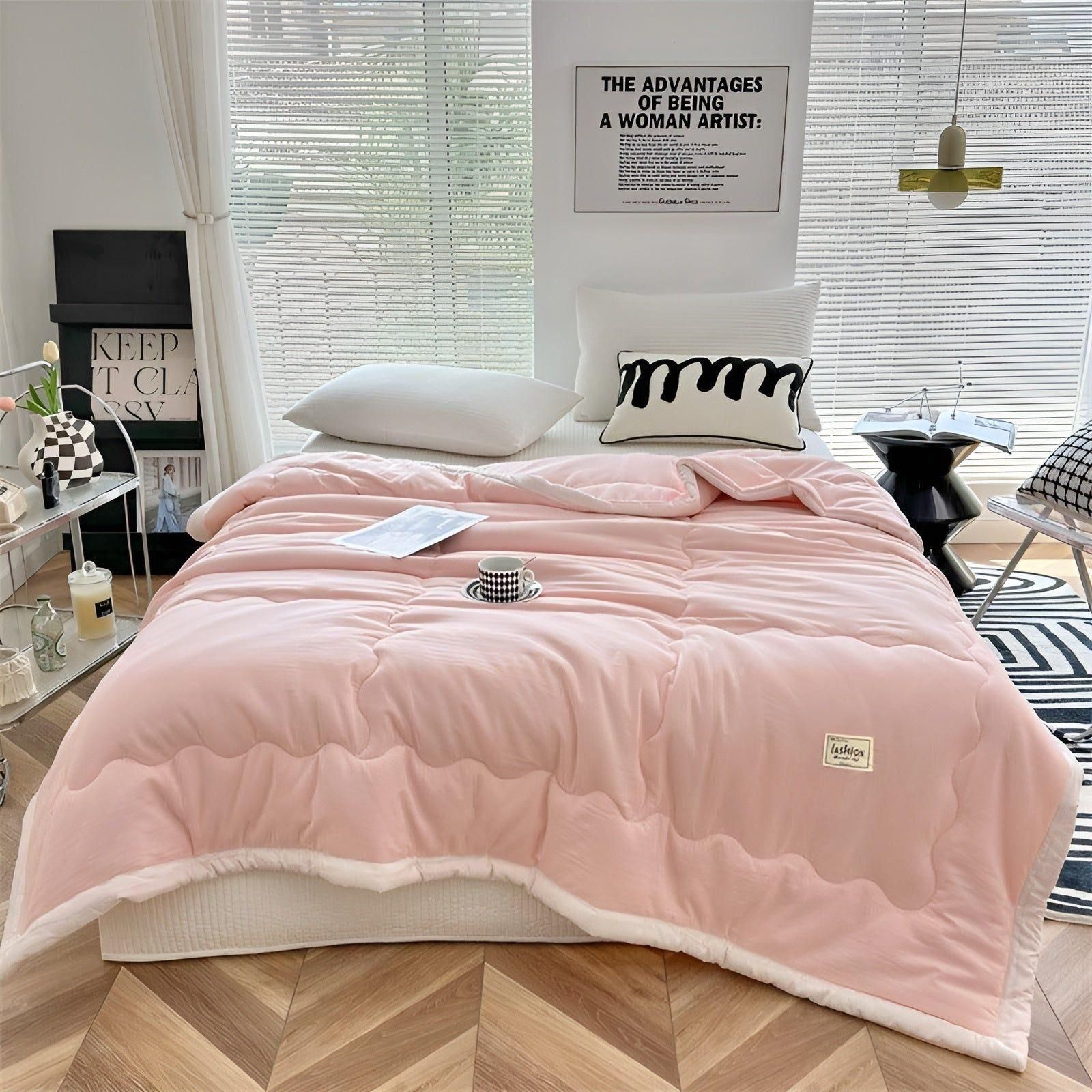 Cooling Fiber Summer Comforter - Lightweight Duvet for Breathable Sleep