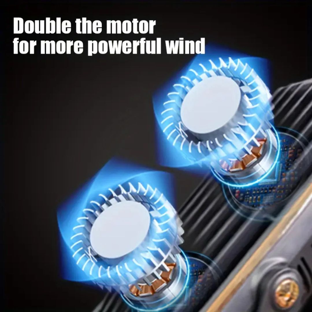 Compact Rechargeable Desk Fan with USB – Ultra-Quiet Cooling Solution