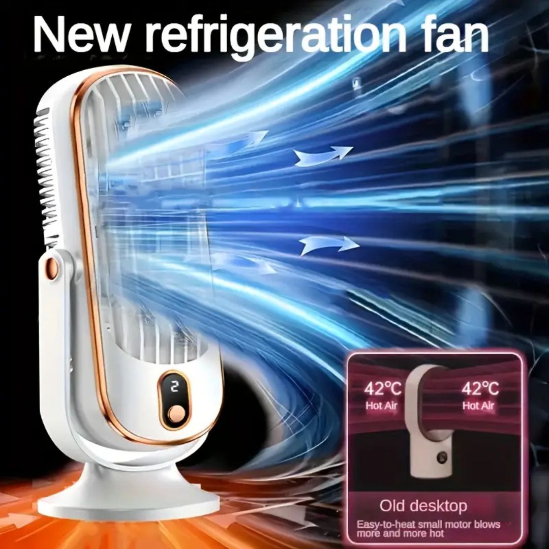 Compact Rechargeable Desk Fan with USB – Ultra-Quiet Cooling Solution