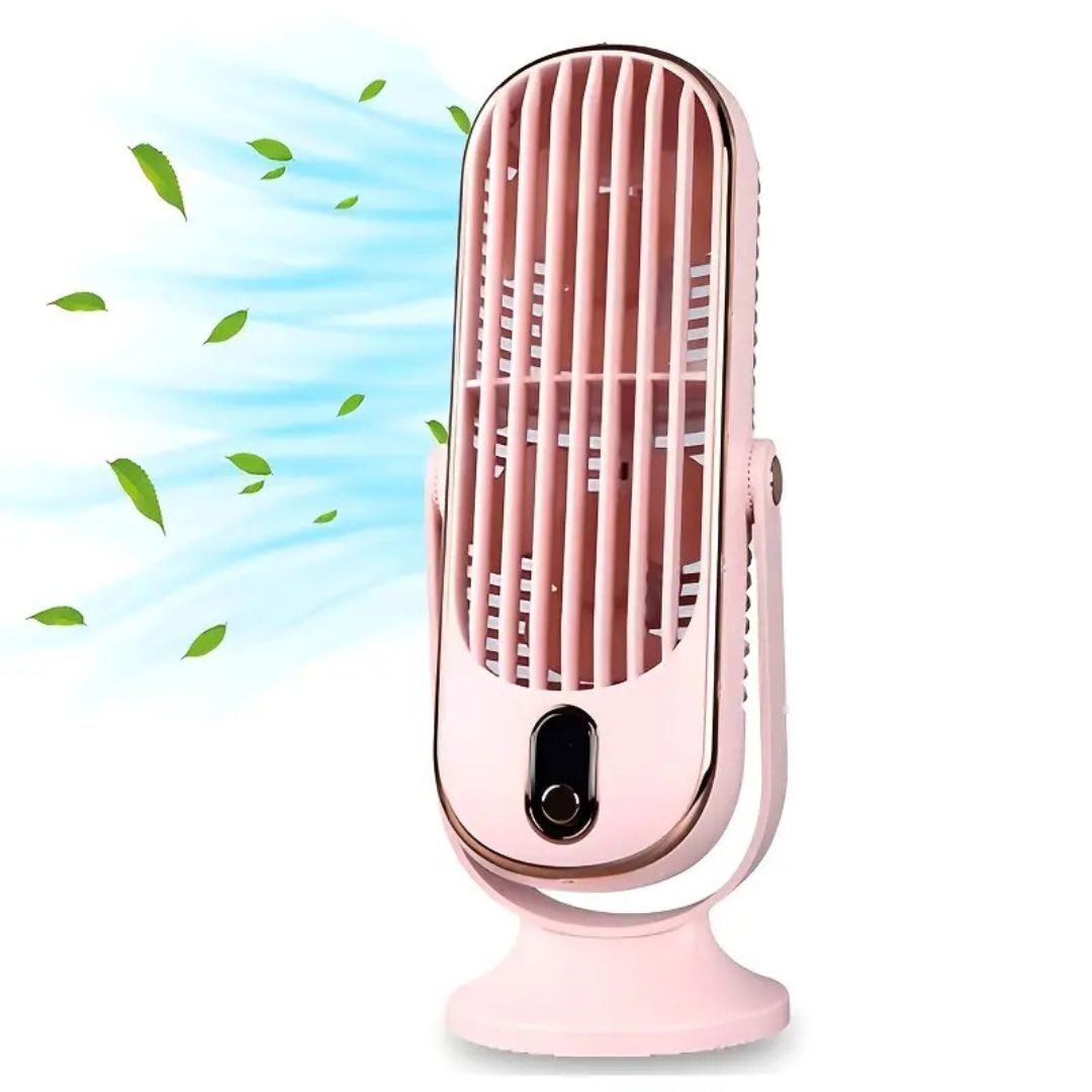 Compact Rechargeable Desk Fan with USB – Ultra-Quiet Cooling Solution