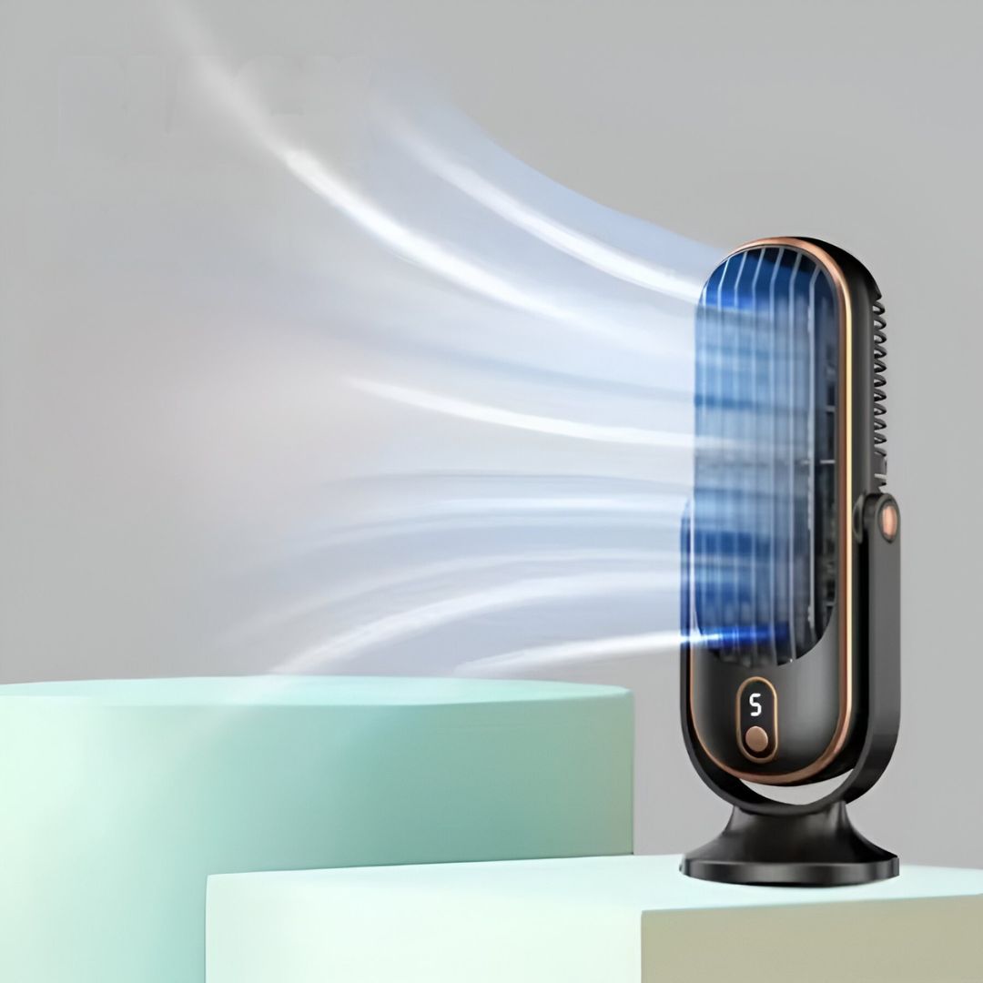 Compact Rechargeable Desk Fan with USB – Ultra-Quiet Cooling Solution
