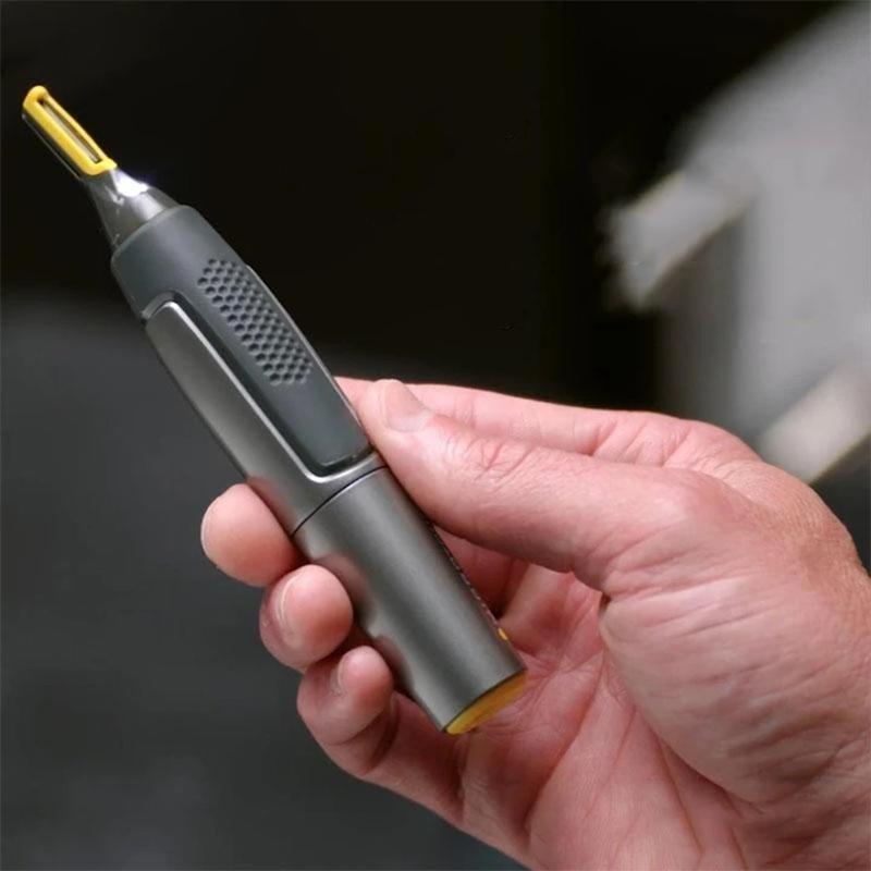 Precision Grooming Tool - Ultra-Slim Trimmer with Titanium Blades for Beard, Nose, and Eyebrows