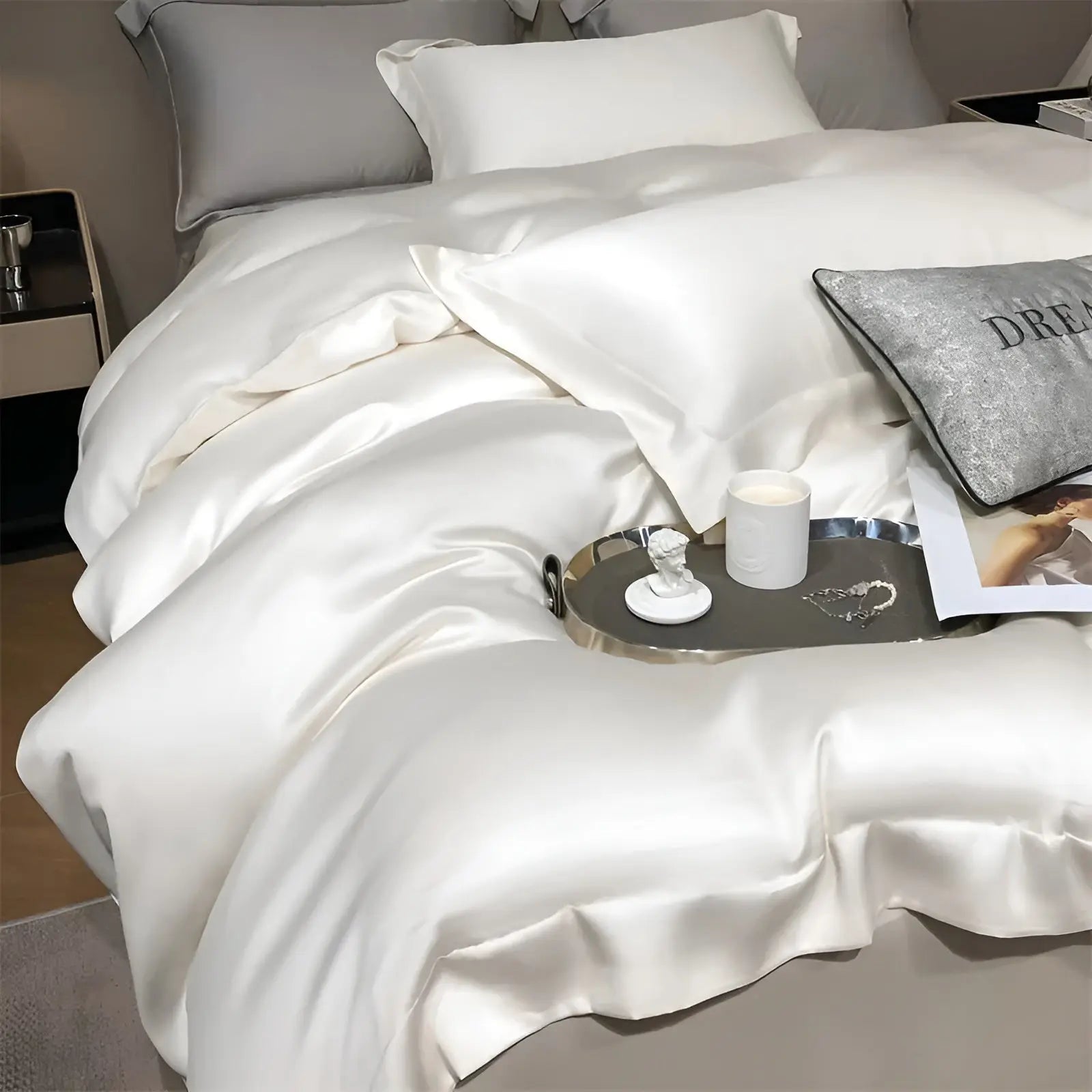 Bamboo Bedding Set - Silky Soft Fabric for All-Season Temperature Control
