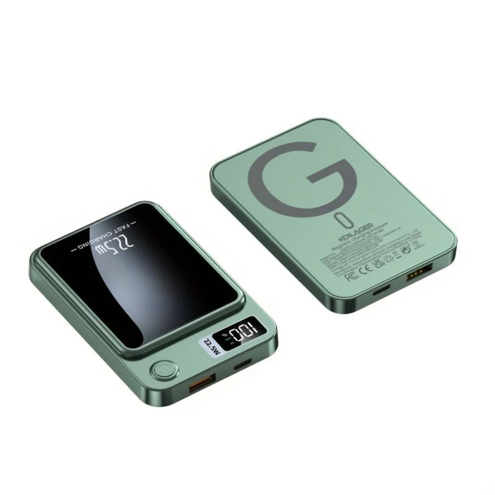 Portable Wireless Power Bank with Slim Design for Fast Charging