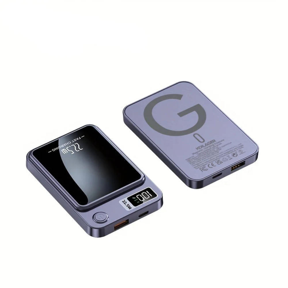 Portable Wireless Power Bank with Slim Design for Fast Charging