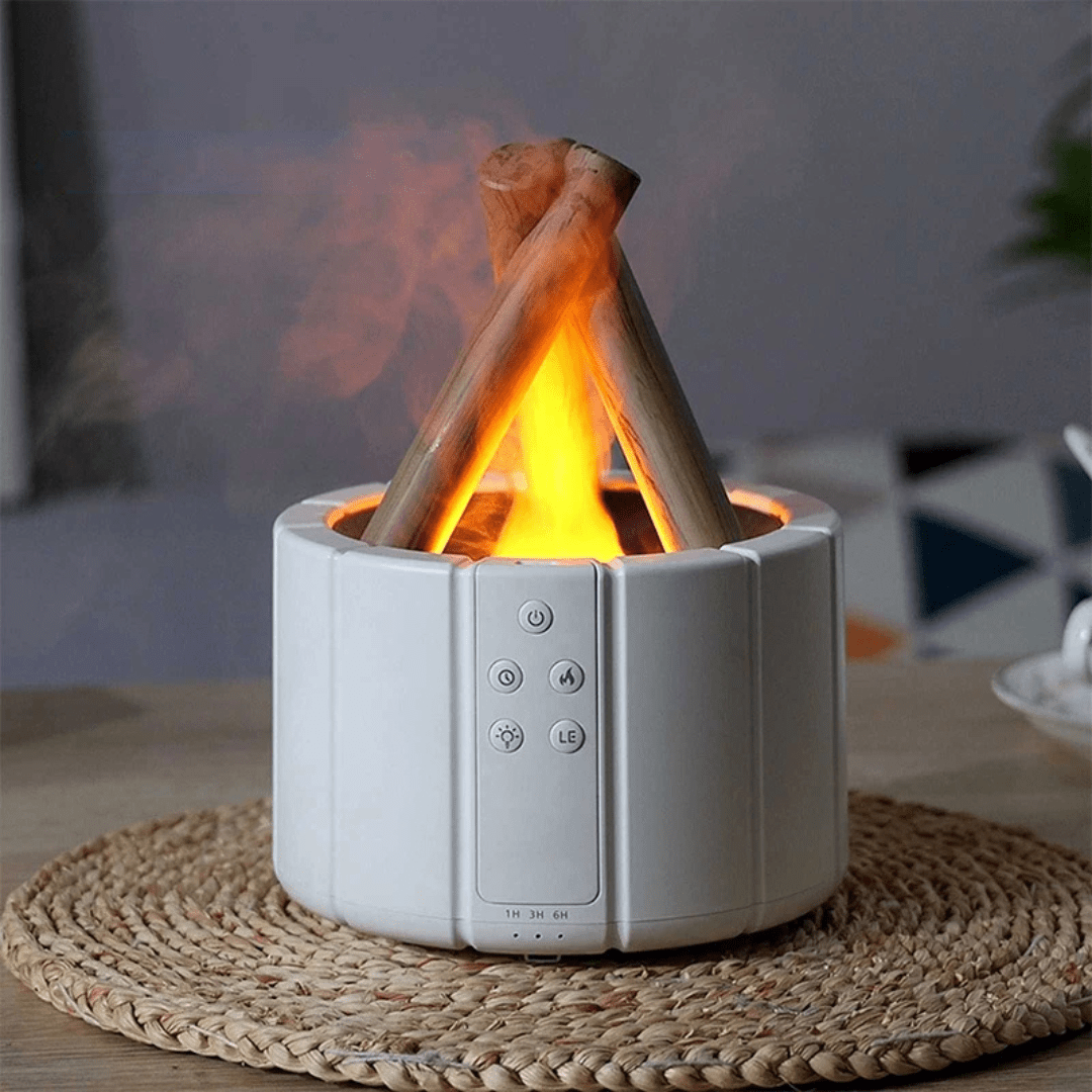 Serenity Flame Humidifier and Aroma Diffuser with LED Lighting