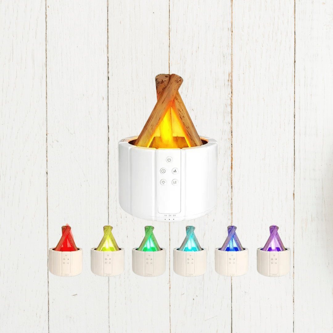 Serenity Flame Humidifier and Aroma Diffuser with LED Lighting