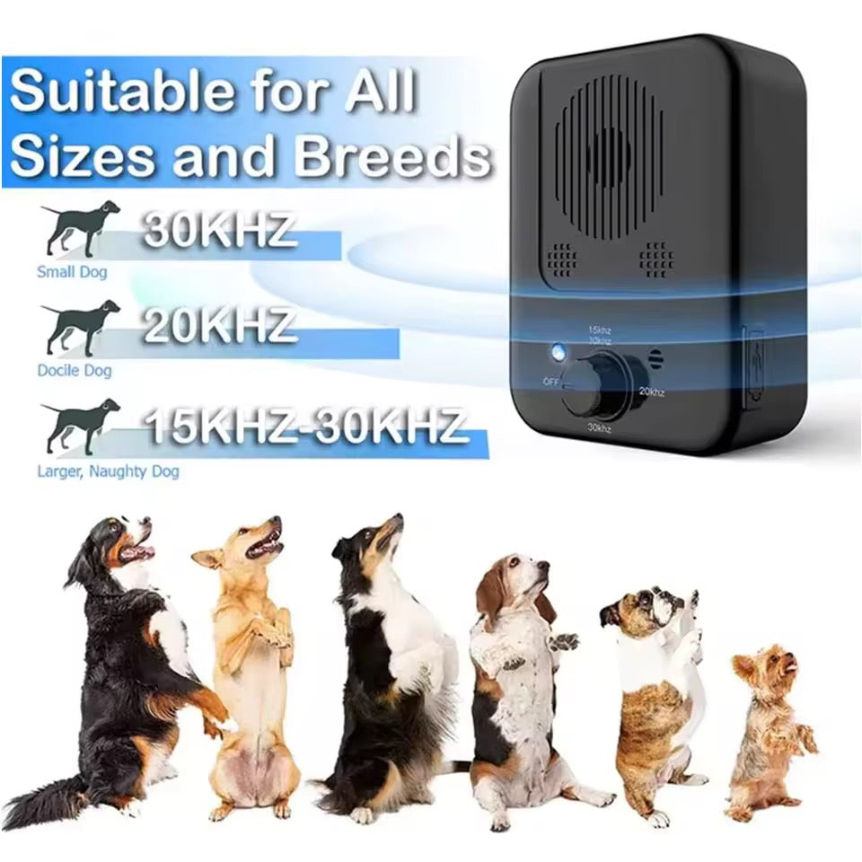 Automatic Bark Control System – Ultrasonic Device for Indoor & Outdoor Use, 50ft Range