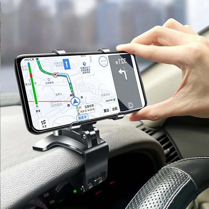 360° Rotating Car Phone Mount for Hands-Free Use | Secure and Accessible