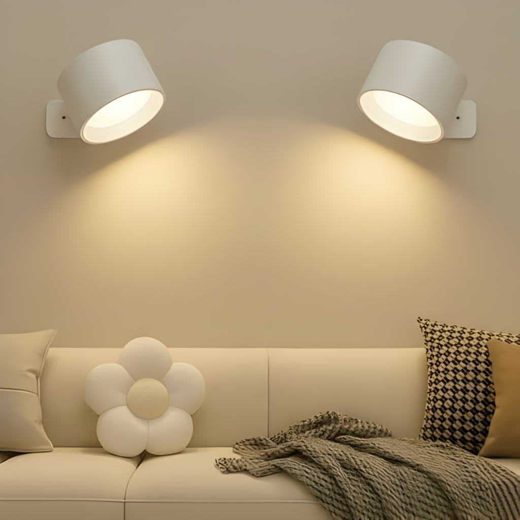 Portable LED Wall Lamp with Magnetic Mount and Adjustable Settings