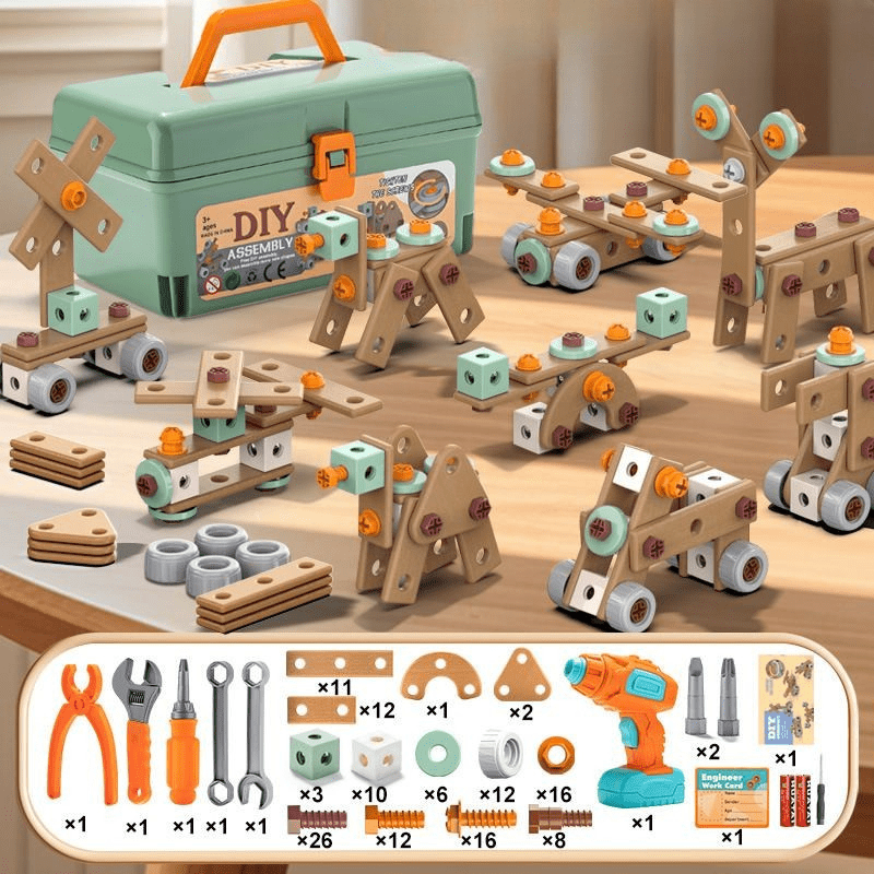 KidCraft 100-Piece Tool Kit for Young Innovators Aged 3+