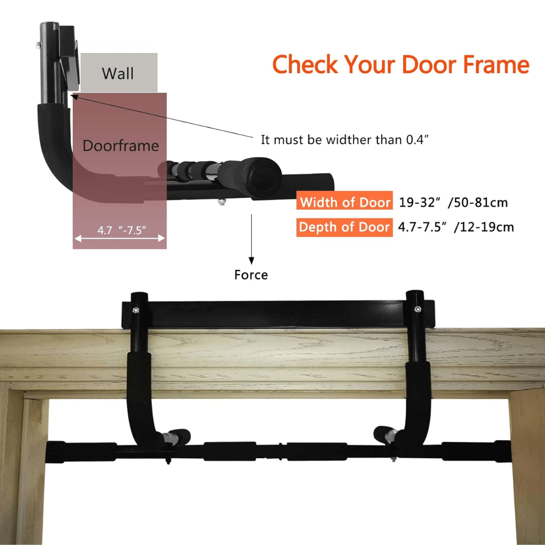 SturdyFit Doorway Pull-Up Bar, 200 Kg Weight Capacity