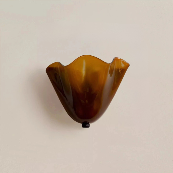 Scandinavian Glass Wall Light for Stylish Hallways and More