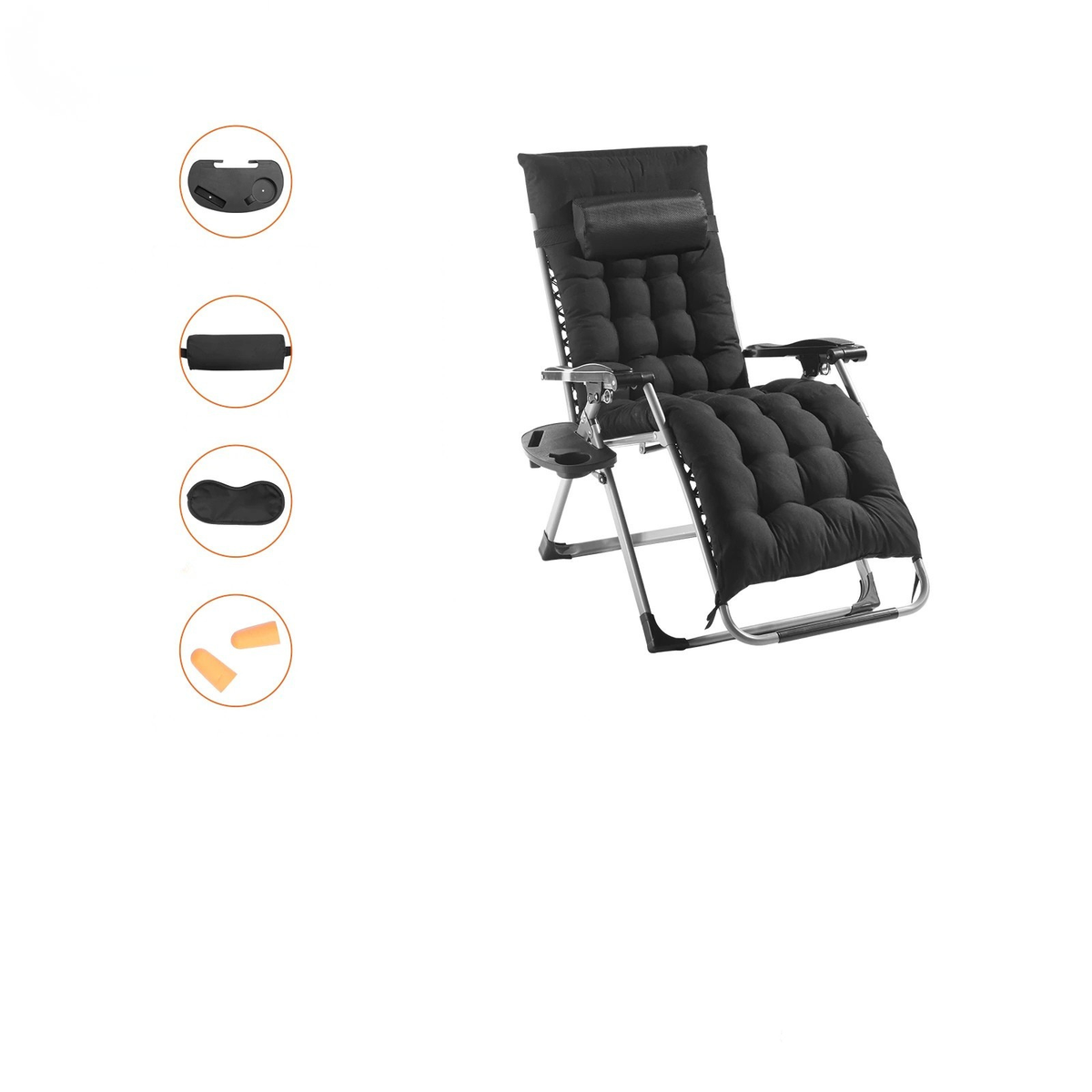 Floating Bliss Recliner Chair with Adjustable Comfort and Cup Holder