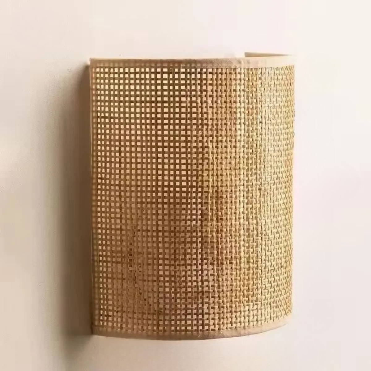 Handcrafted Rattan Wall Sconce for Cozy Spaces