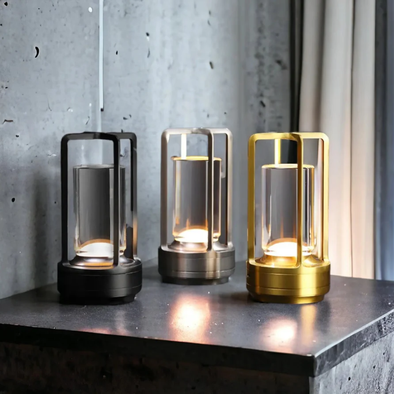 Scandinavian Style Table Lamp – Wireless LED with Dimming Feature