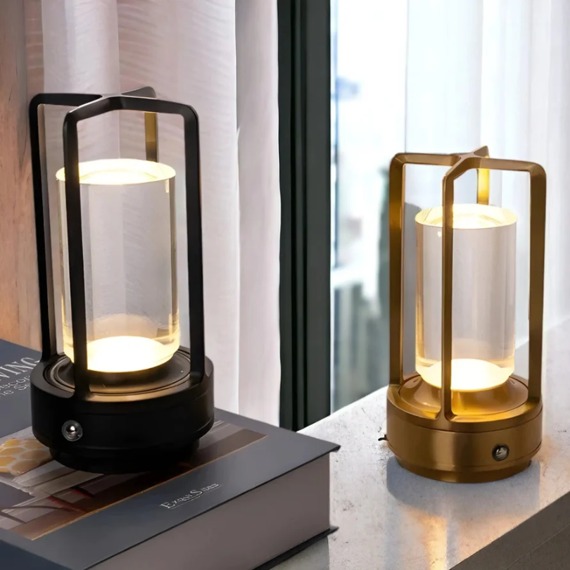 Scandinavian Style Table Lamp – Wireless LED with Dimming Feature