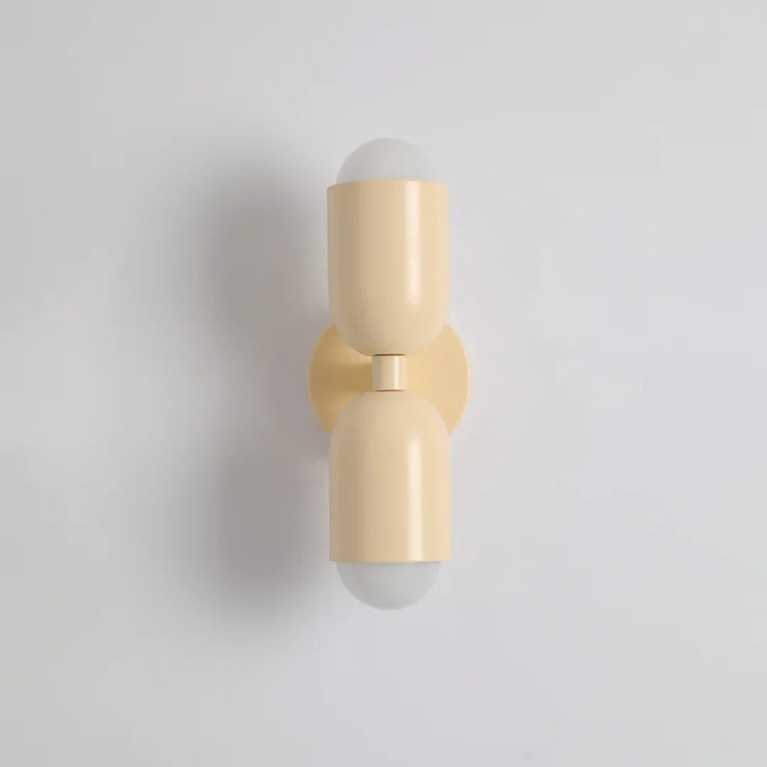 Up and Down Wall Lamp with Double Cylinder – Warm White Illumination