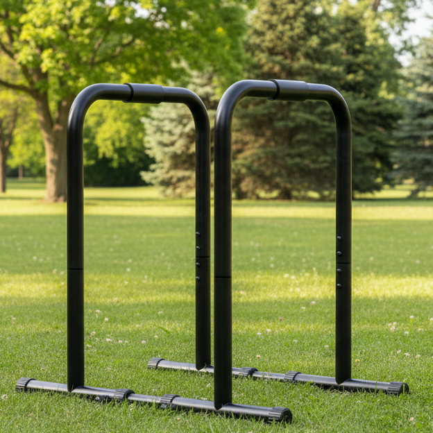 Premium Adjustable Steel Dip Station for Home Workouts