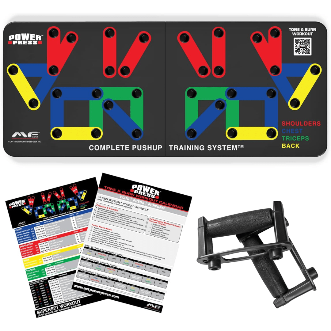 FlexiFit Portable Push-Up Board with 30 Targeted Positions