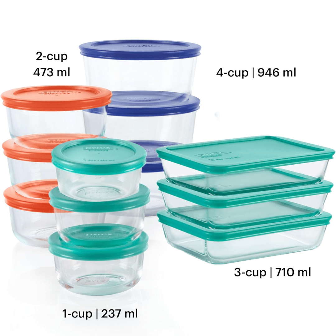 EcoGuard 12-Piece Airtight Glass Container Set for Food Storage