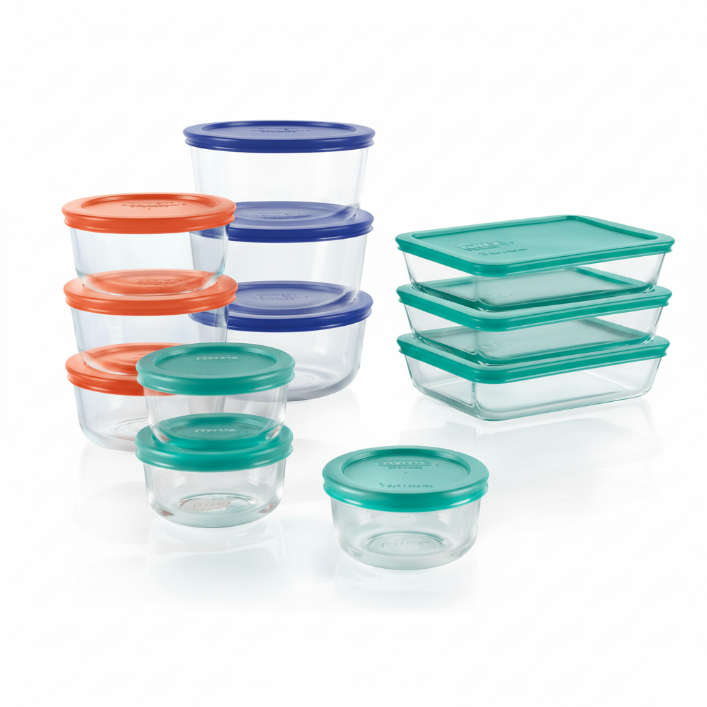 EcoGuard 12-Piece Airtight Glass Container Set for Food Storage