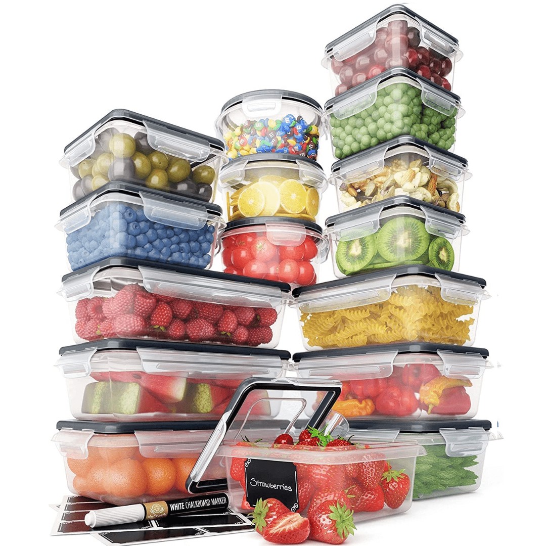 Elegant Kitchen Storage Solutions: 16-Piece Airtight Set