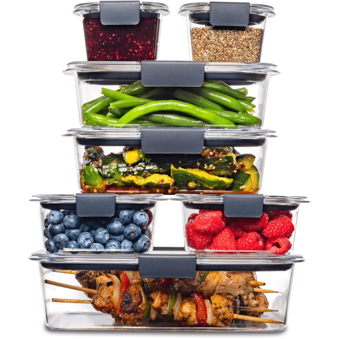 EcoSmart Meal Prep Storage Set - 7 Containers with Lids