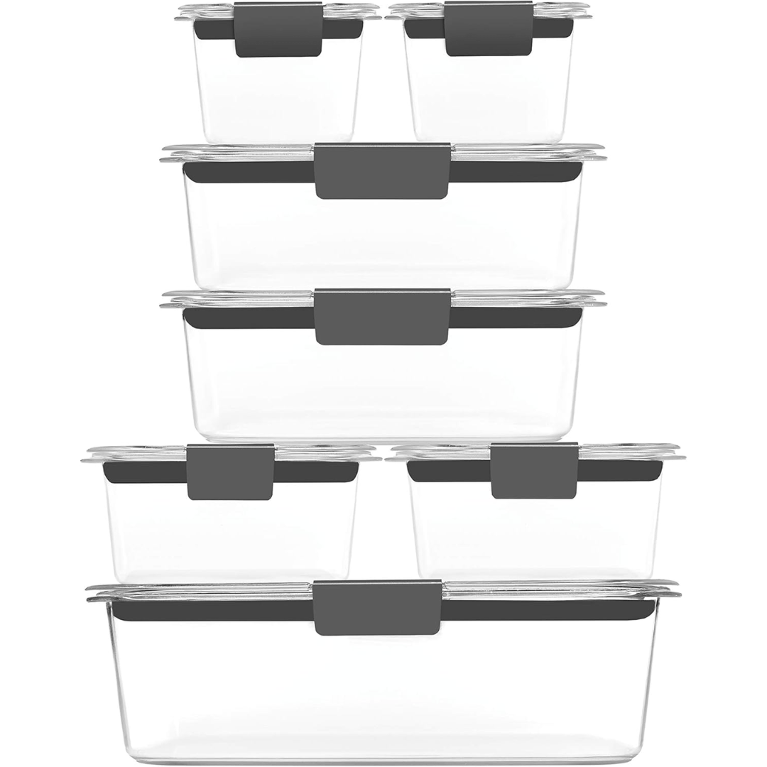 EcoSmart Meal Prep Storage Set - 7 Containers with Lids