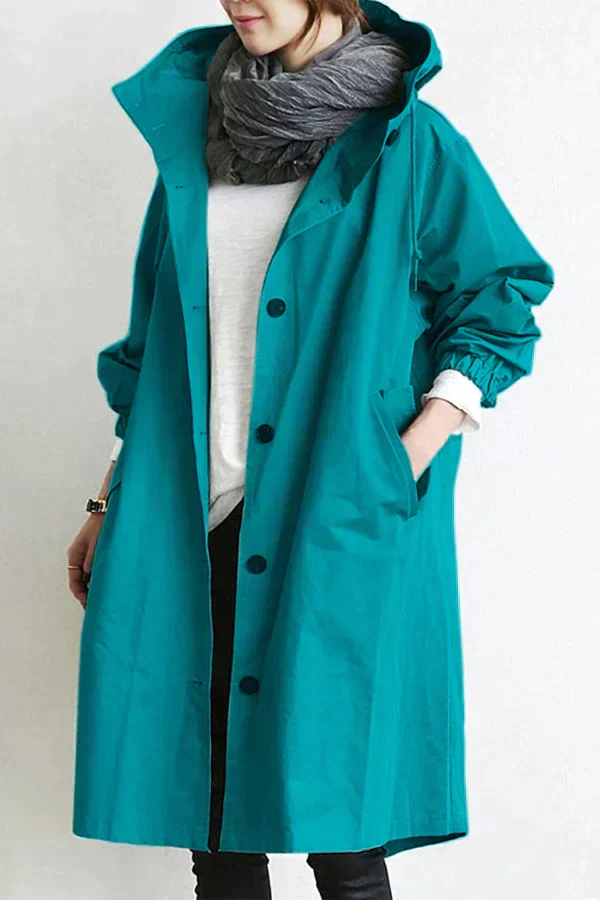 Women’s Raincoat | Belted Trench Style | Mid-Length & Adjustable Fit | Weather Protection and Versatile Wear