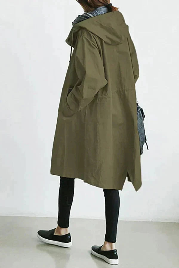 Women’s Raincoat | Belted Trench Style | Mid-Length & Adjustable Fit | Weather Protection and Versatile Wear