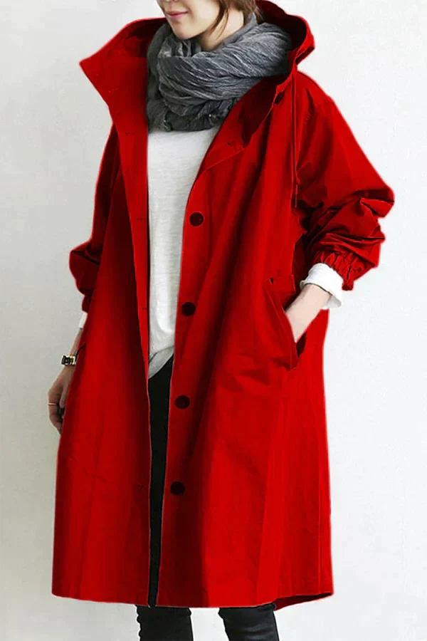 Women’s Raincoat | Belted Trench Style | Mid-Length & Adjustable Fit | Weather Protection and Versatile Wear