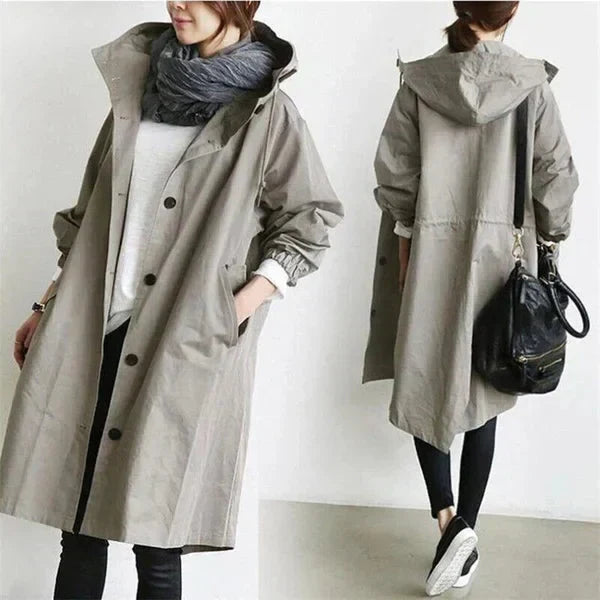 Women’s Raincoat | Belted Trench Style | Mid-Length & Adjustable Fit | Weather Protection and Versatile Wear