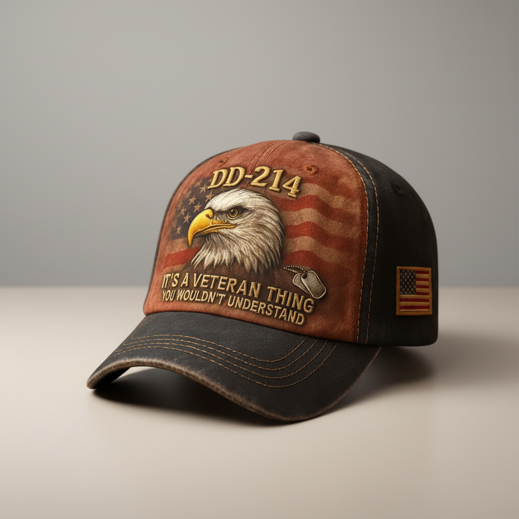Customizable Patriot Cap with Stitch Detail