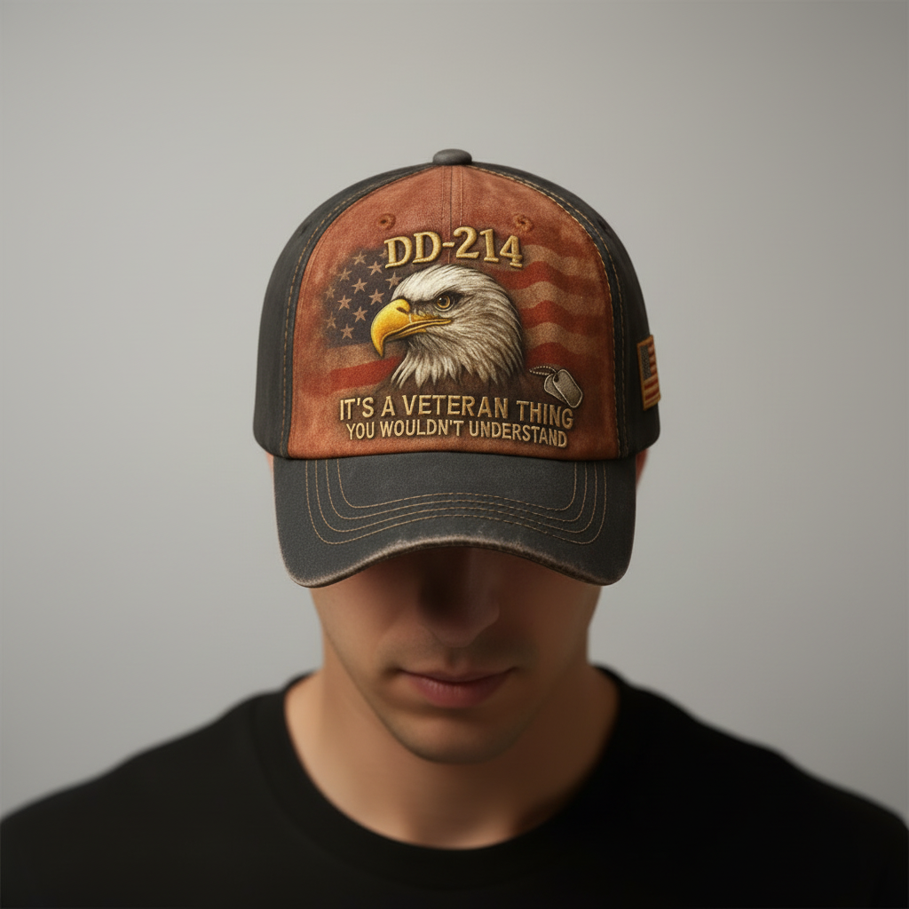 Customizable Patriot Cap with Stitch Detail