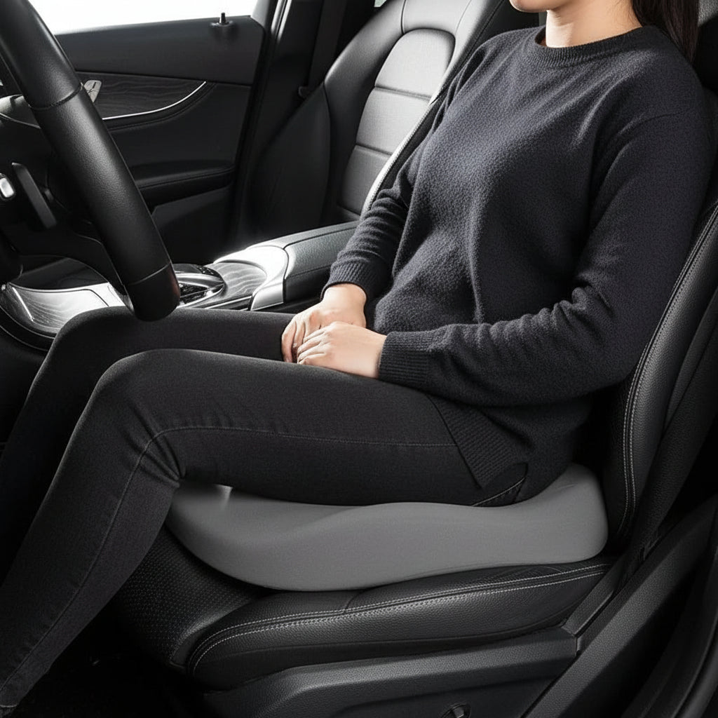 ComfortFlex Adjustable Memory Foam Driving Seat Cushion