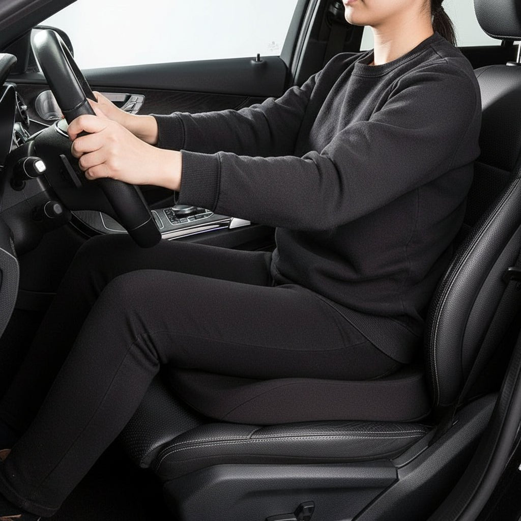 ComfortFlex Adjustable Memory Foam Driving Seat Cushion