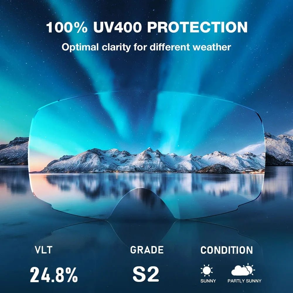 VisionGuard Ski Goggles with Quick-Swap Lenses and UV Protection