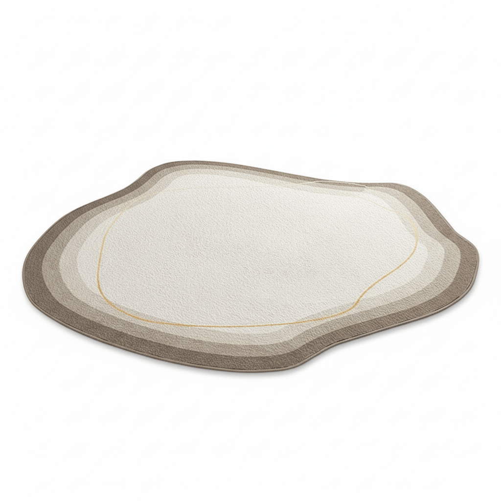 Chic Comfort Polyester Area Rug with Elegant Geometric Design