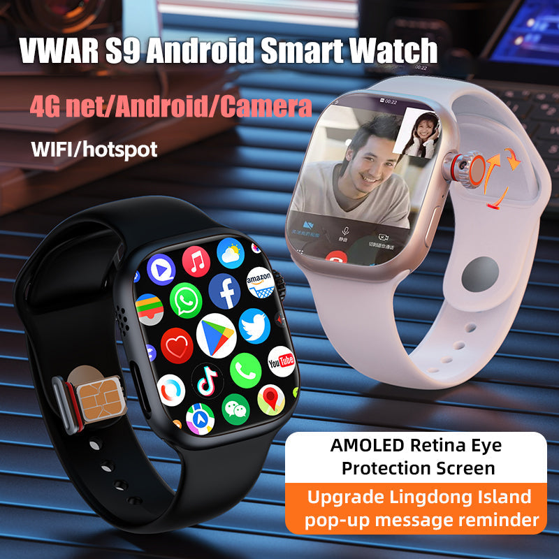 4G Smartwatch with AMOLED Screen and Telescopic Camera for Daily Use
