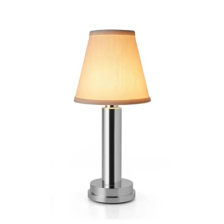LuxeBeam Wireless Brass Table Lamp with Downlight Feature