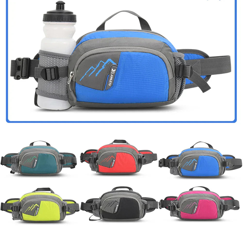 Sport Hip Bag with Adjustable Water Bottle Holder for Active Use