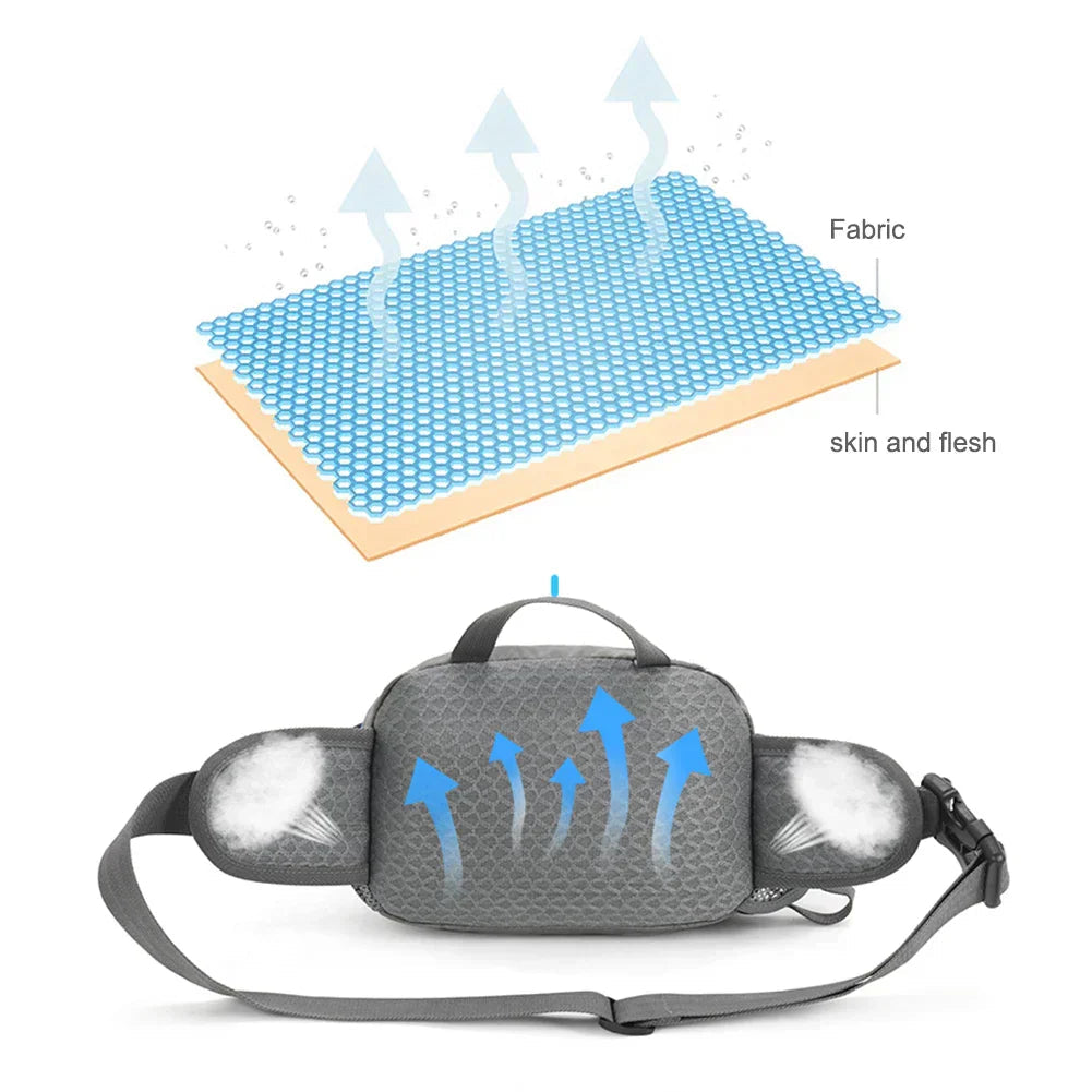 Sport Hip Bag with Adjustable Water Bottle Holder for Active Use