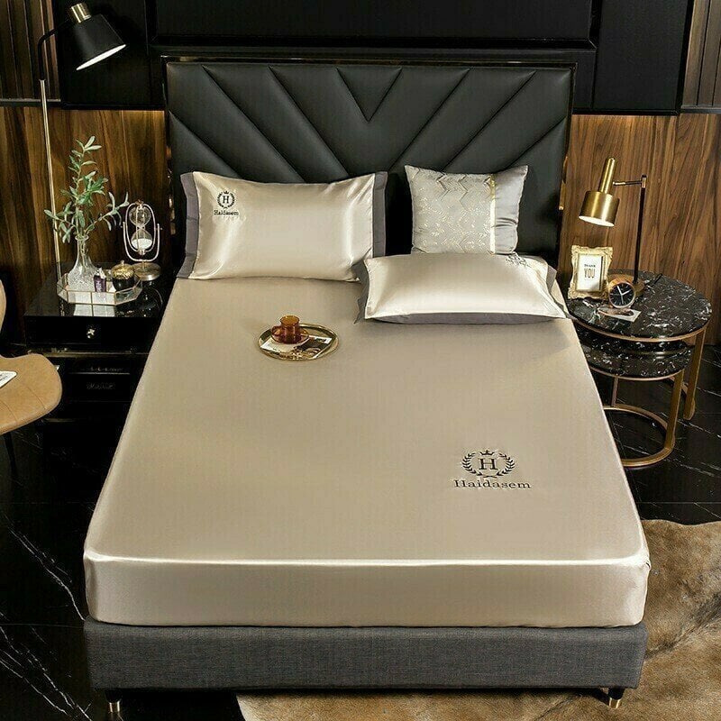 Silk Bed Sheets with Deep Pockets - Elegant Design for All Seasons
