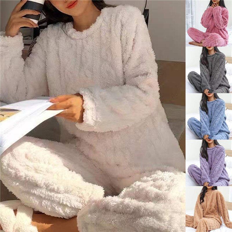 Fleece Pajama Set | Breathable Warmth | Cozy Comfort for Sleep | Durable